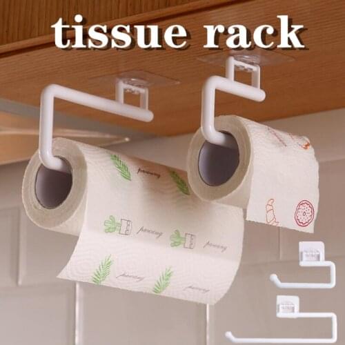 Kitchen Paper Roll Holder Tissue Rack Towel Hanger Rack Bar Cabinet Rag Hanging Holder Bathroom Paper Holders Towel Holder