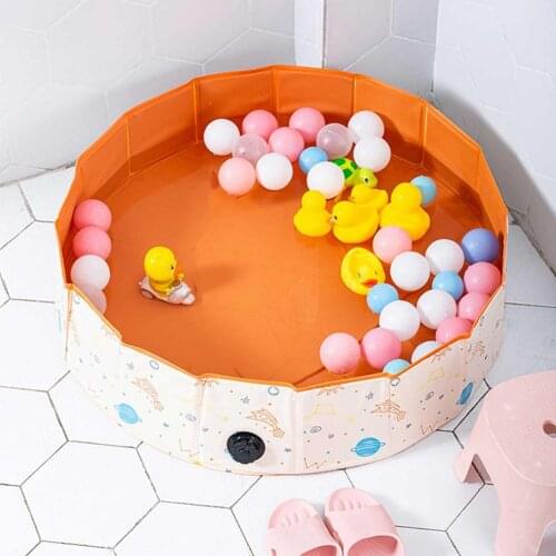 Children Cassia Filled Ocean Ball Pool Foldable Infant Kids Garden Lawn Bathing Tub Playing House Game Sand Ball Pool Leakproof