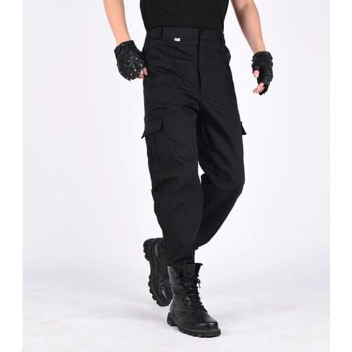 Men Casual Cargo Pants Classic Outdoor Hiking Trekking Army Tactical Sweatpants Camouflage Military Multi Pocket Trousers