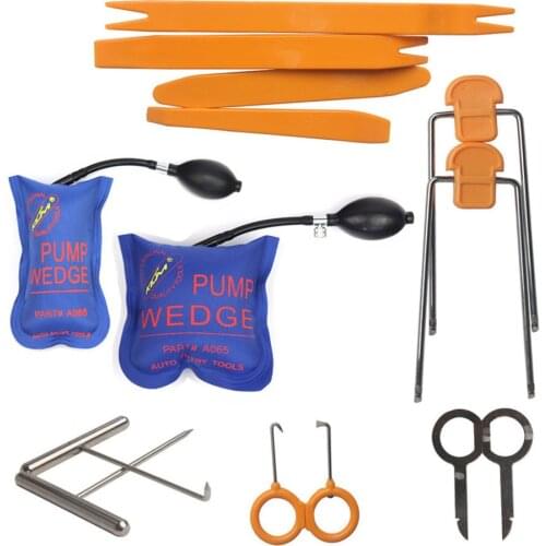 PDR Pump Wedge Locksmith Tools Lock Pick Set Open Car Door Lock Opening Tools Car Radio Panel Removal Tools