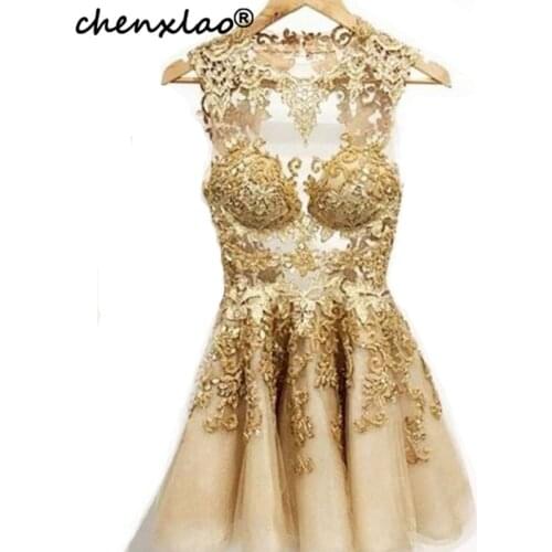 Short/Mini A-Line/Princess Bateau Sleeveless Applique Tulle Homecoming Dresses Party Gowns Graduation Dress