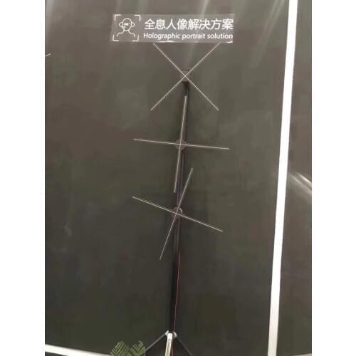 Hot selling holographic Portrait Solution 3 pcs 3d hologram led display synchrnonize wall bracket stand