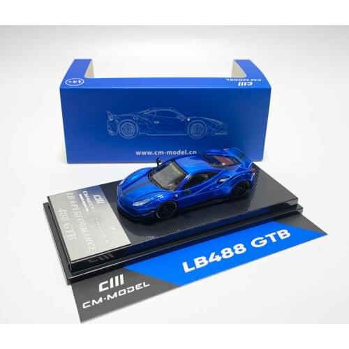 CM model cars 1:64 LBWK Ferrari 488 GTB Limited collection of die-cast metal car models
