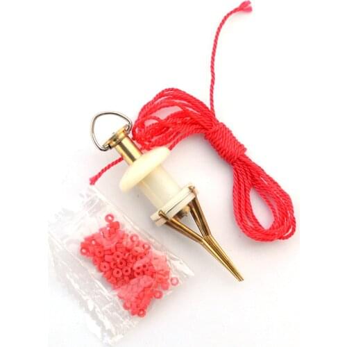 Bloodworm Fishing Clip 1 Set Plastic Quick Earthworm Clips with Rubber Rings Fishing Lure Accessories