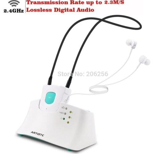 Artiste E1 Hearing Aid Headphones Old Man TV Earphones Hifi 2.4GHz Wireless Earphones with Commercial Installation for TV Phone