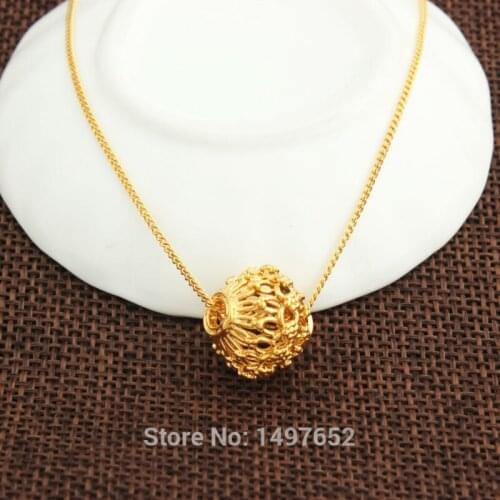 New Arrival Gold Color DIY Beads Pendant Necklaces Ethiopian Women & Men Unisex Jewelry