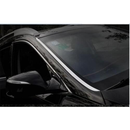 Windshield trim strip 2014-2016 for Hyundai Santa Fe IX45 glass sequins front window trim car modification
