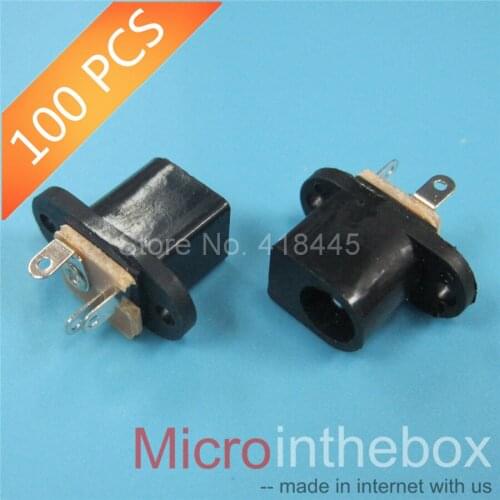 DC connector 3Pin DC-017 DC-053 DIP mate with 5.5*2.1 DC017 053 internal diameter 5.5mm inner needle 2.1mm DC-017 with ear