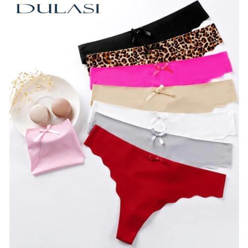 Sexy Panties For Women Solid Thong Seamless Underwear Cotton Crotch Underpants Low Rise Lingerie Wholesale Recommend New 2020