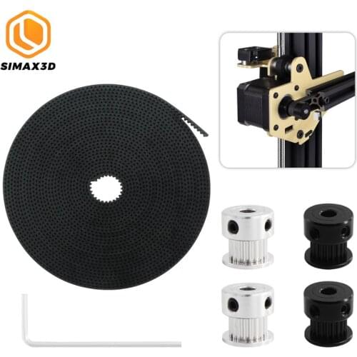 SIMAX3D 3D printer Belt GT2 belt 6mm 5meter 3D printer parts Timing pulley accessorie GT2 Timing Belt for DIY ender 3 hotend kit