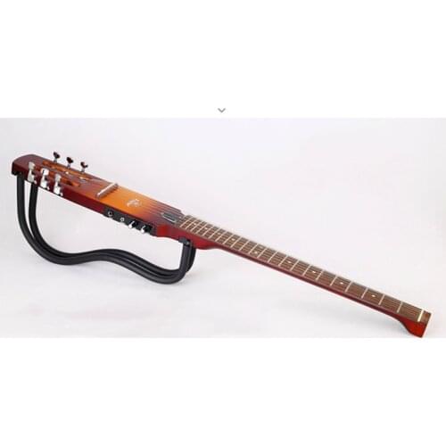 Folding portable travel folk mute electric guitar beginners introduction