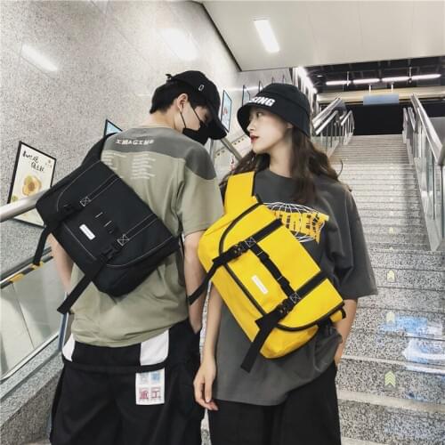 Mens Messenger Bag Tide brand college students riding bag fashion trend sports shoulder bag female hip hop postman bag