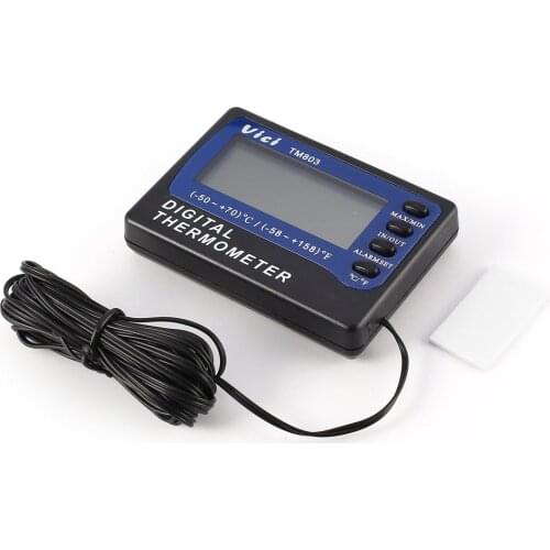 TM803 Digital LCD Display Thermometer Refrigerator Freezer Aquarium Medicine Box Temperature Sensor Meter Alarm Thermograph