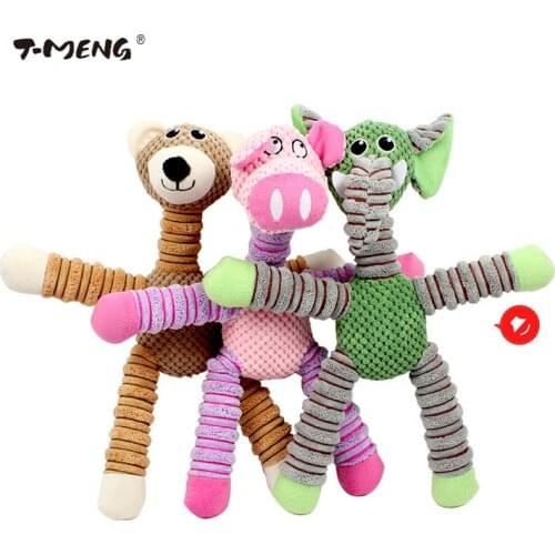 T-MENG Pet Products Make Sounds Dog Toy Solid Resistance To Bite Playable Funny Chew Squeaky Pet Toy For Small Medium Large Dogs
