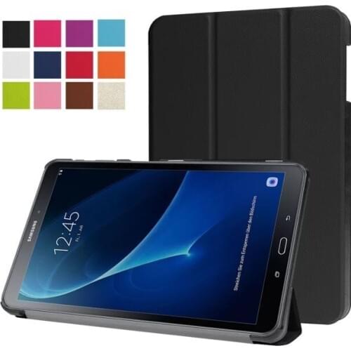 For Samsung Galaxy Tab A 10.1 2016 Smart Cover Slim Magnetic Stand Leather Flip Case with Sleep T580 T585
