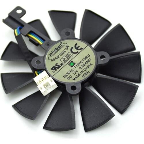 Everflow 87MM T129215SU 4Pin Cooling Fan For GTX 980Ti R9 390X 390 GTX 1050 1060 1080 1070 RX 480 470 Graphics Card Cooler Fans