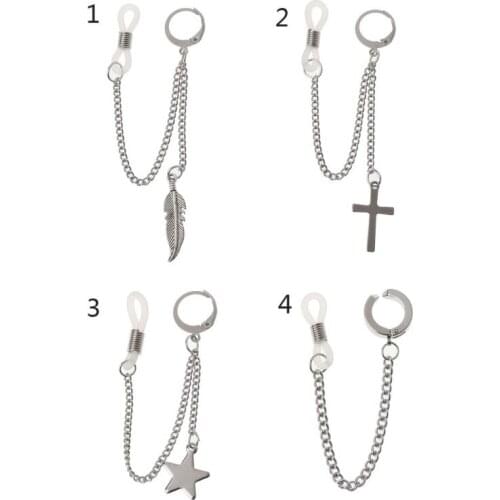 1 Pc Stainless Steel Anti-Lost Earphone Holder Dangle Earring for Airpods Wireless Earrings