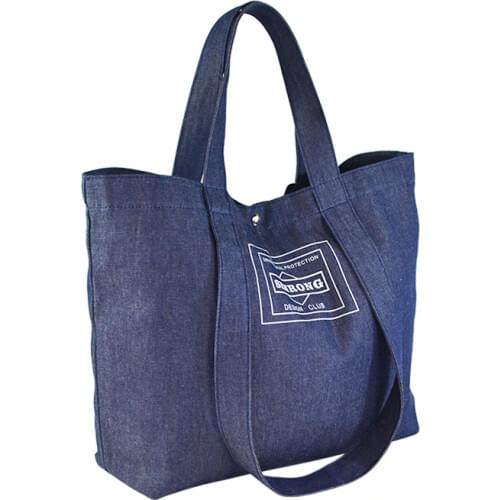 2019 New Canvas Bag Exported To Europe and The United States Denim Portable Diagonal Shoulder Pack