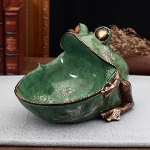 3D Frog,Statue,Home Decoration Accessory,Sculpture,Desk Decor,Storage Box,Table Figurine Miniature,Wedding Party Decorative Art