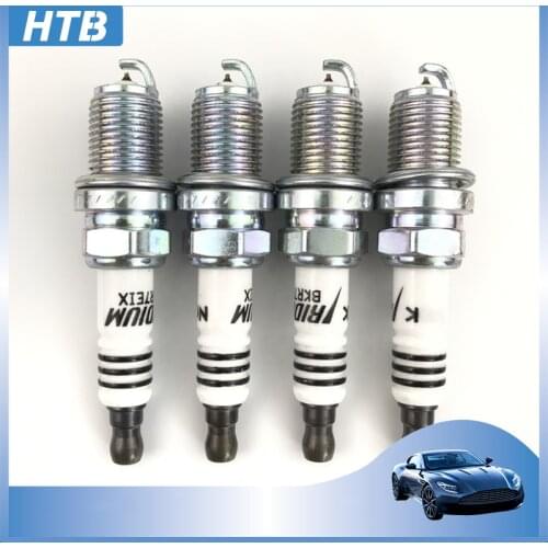 4pcs/lot BKR7EIX 2667 Iridium Spark Plug For Polaris Porsche BMW Honda Volvo Audi Quattro BKR7EIX-2667 Ignition Plug