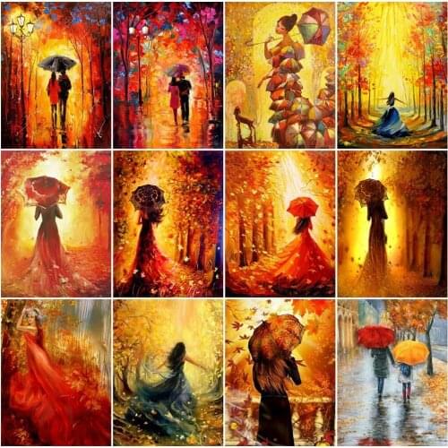 5D Diy Diamond Painting Full Drill Woman Umbrella Diamond Embroidery Portrait Picture Mosaic Cross Stitch Home Decoration Gift