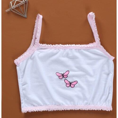 3pcs Young Girls Lace Bra Puberty Teenage Soft Cotton Underwear Training Bra Clothing