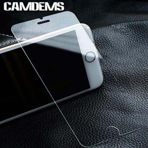 CAMDEMS 50pcs Clear 2.5D Tempered Glass screen protector for iPhone 12pro max 12 xs max xr 8 8 plus X 6 6plus 6s 7 7 plus 5 5S