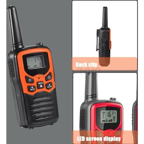 Walkie Talkies for Adults Long Range 6 Pack 2-Way Radios Up to 5 Miles Range in Open Field 22 Channel FRS/GMRS UHF Handheld Walk