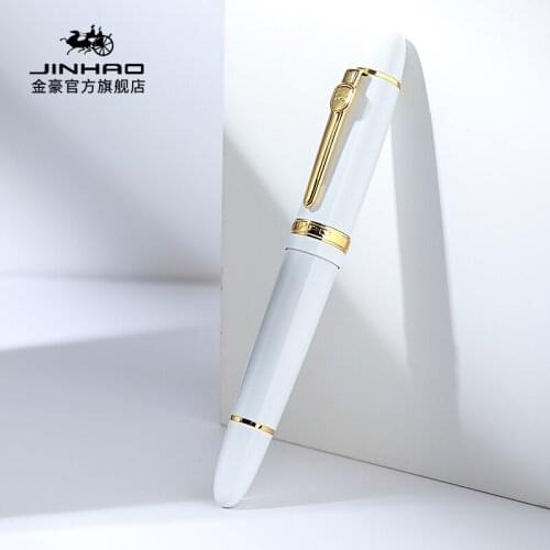 JINHAO 159 Purple Black Blue Golden Green Red White Yellow Multi-color Optional Medium Nib Fountain Pen Calligraphy Pens