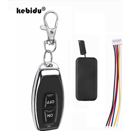 Kebidu 433Mhz RF Transmitter Remote Controls Wireless Remote 5V-12V 1CH Switch Relay Receiver Transmitter Universal Switch
