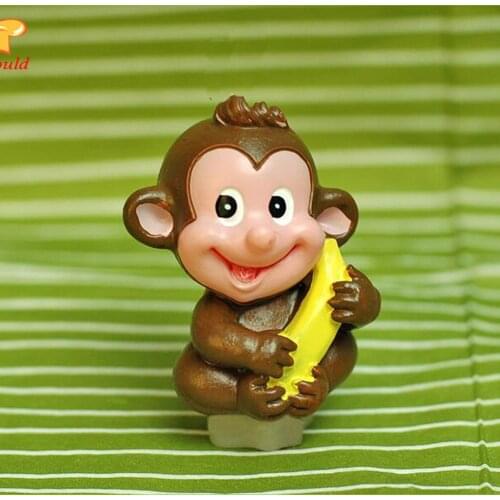 Creative birthday candle decoration model The monkey shape chocolate tools Baby zodiac candle mould