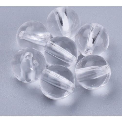 500g Round Clear Transparent Acrylic Beads Loose Spacer Beads for Jewelry Making DIY Accessories Finding 6/8/10/12/14/16/18/20mm
