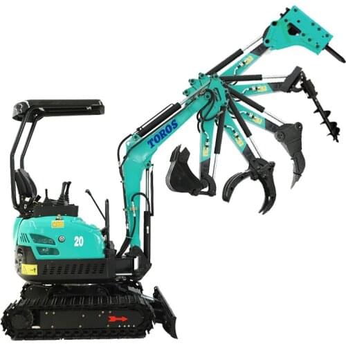 TE-20S Mini Excavator New Design Chinese Diesel Micro Excavator 1 Ton To 2000KG Small Digger Crawler Excavator for Sale