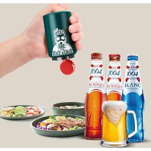 Multifunctional Creative Wine Opener Beer Bottle Opener Stainless Steel Automatic Pressing Opener