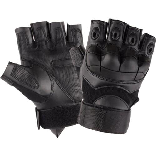 Motorcycle, Motorbike Gloves, Fingerless, Cycling, Climbing, Hiking, Gardening Glovers, Hand Protector, With Protective Shell