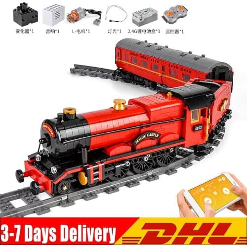MOULD KING High-Tech The Motorized Magic Remote Control Train Model Building Block Movie Bricks Kids Puzzle Toys Christmas Gifts