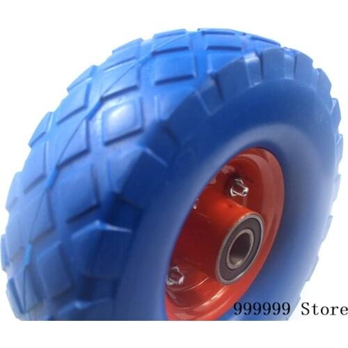 4.10x3.50-4 inflatable wear-resistant tire industrial grade tool trolley wheel replaceable inner tube