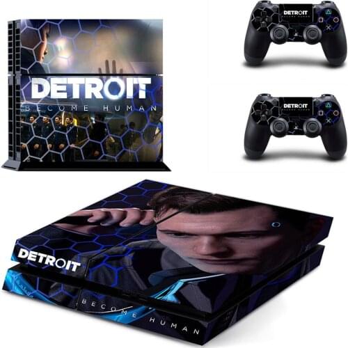 Detroit Become Human PS4 Stickers Play station 4 Skin PS 4 Sticker Decal Cover For PlayStation 4 PS4 Console & Controller Skins