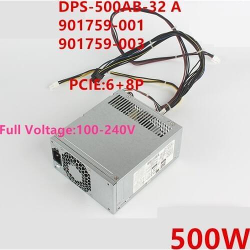 New PSU For HP Z2 G4 800 880 G3 G4 MT 4Pin 500W Power Supply DPS-500AB-32 A 901759-003/001 L07304-003 PA-4501-1 DPS-500AB-36 A