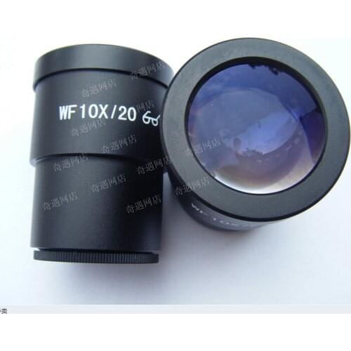 WF10X 20mm High Eyepoint Stereo Microscope Eyepiece Lens Compound with 30mm Mounting Size
