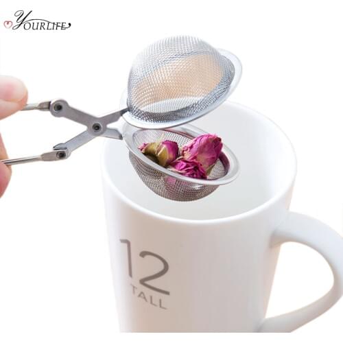 OYOURLIFE Long Handle Tea Infuser Ball Shape Mesh Tea Filter Reusable Stainless Steel Tea Leaf Spice Herbal Tool Accessories