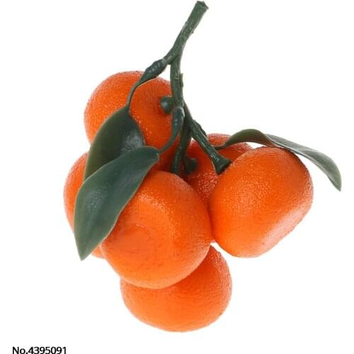 Realistic Lifelike Artificial Tangerine Fruit Oranges Fake Display Food Decor Home Party Decor