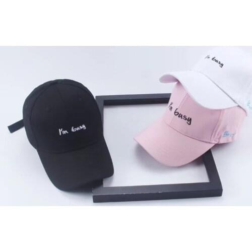 Baseball Cap Letter Embroidery Outdoor Party Casual Adjustable Button Hat