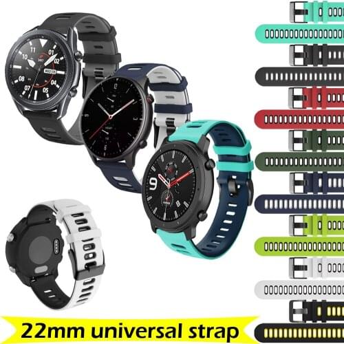 Silicone Strap for Xiaomi Huami Amazfit GTR 47/GTR 2 bracelet for Samsung galaxy watch 3 45 quick release Wristband accessories