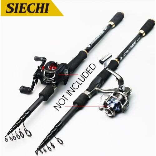 Telescopic Fishing Rod Carbon Fiber Ultralight Carbon Fishing Spinning Casting Rod 1.8M 2.1M 2.4M 2.7M Lure Rod