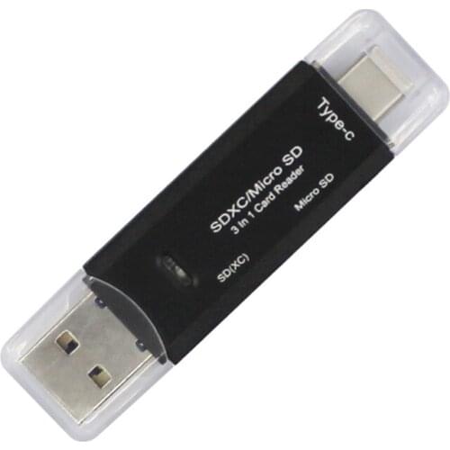High Speed USB 3.0 Type C To SD Micro SD TF Adapter for Laptop Accessories OTG Cardreader Smart Memory SD Card Reader