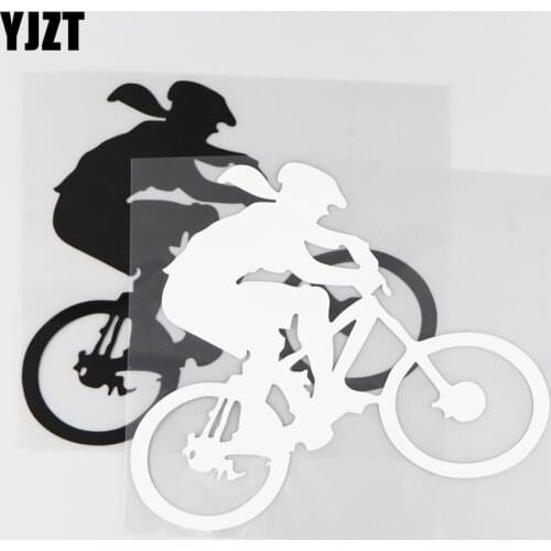 YJZT 17.5CM*15.6CM Cool Bike Pattern Car Stickers Vinyl Decal Decorate 1A-0037