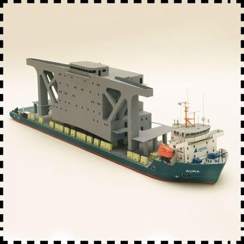 1:250 Scale Poland Heavy Load Carrier Aura Handcraft DIY Paper Model Kit Handmade Toy Puzzles