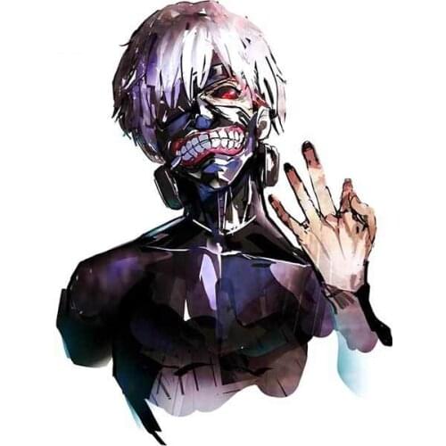 1 pcs 13cm For Tokyo Ghoul Waterproof Decal Repair Car Stickers Vinyl Material Personality Decals Motorcycle Decoration