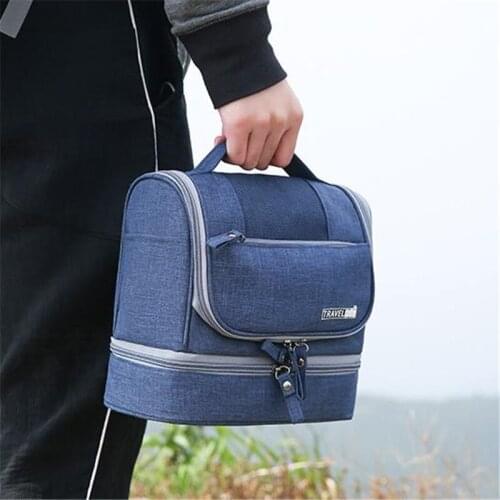 1PC Waterproof Hanging Makeup Bag Oxford Travel Organizer Cosmetic Bag For Women Necessaries Make Up Case Men Wash Toiletry Bag